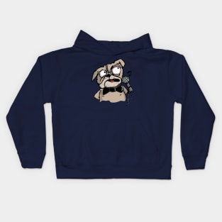 The Pug sings My Way Kids Hoodie